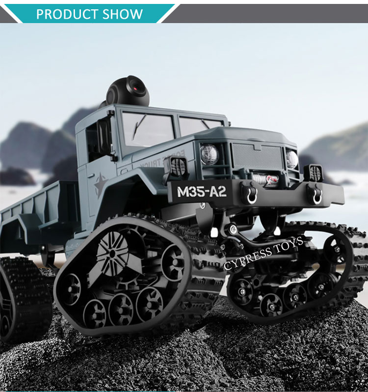 2019 Hot New 4WD RC Car Camera Nitro RC Military Truck For Kids Gift