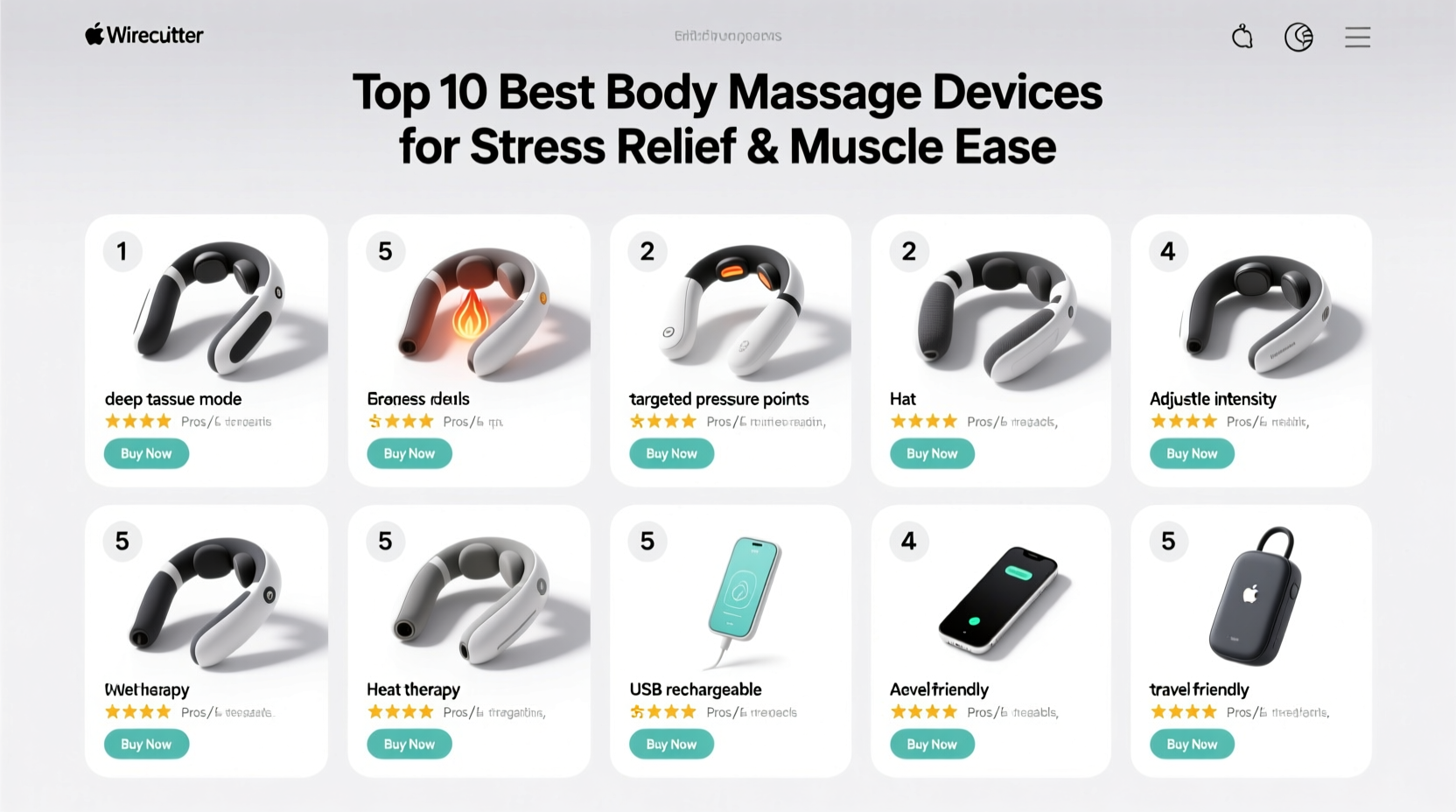 top 10 best body massage devices for stress relief and muscle ease