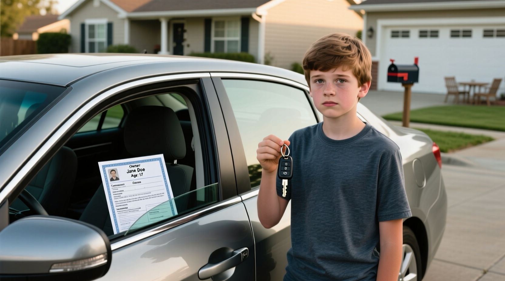 can a minor own a car