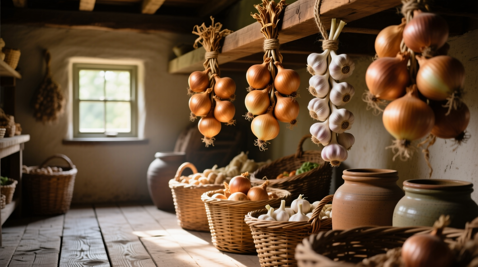 cure store onions garlic