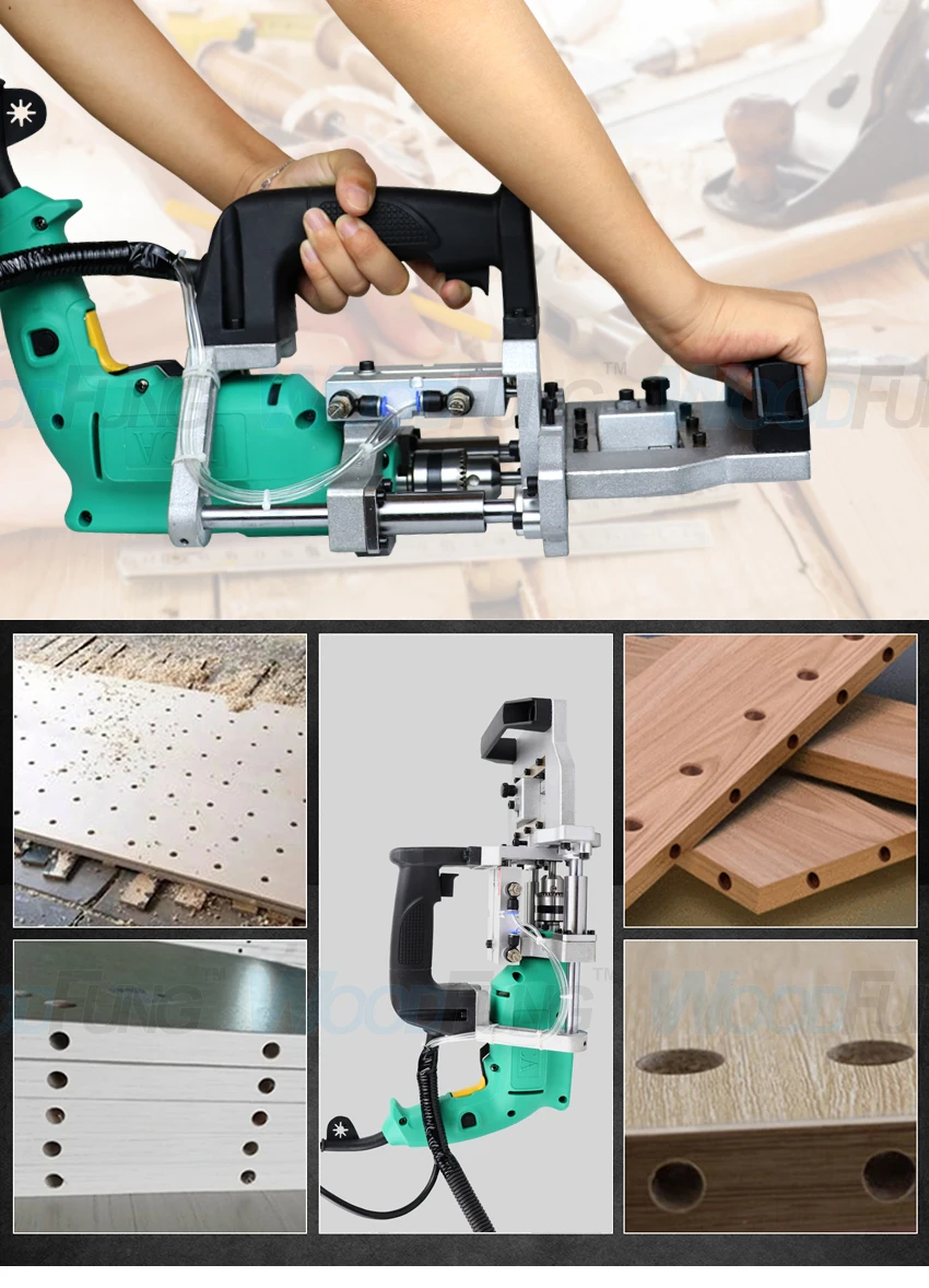 Maquinaria de carpinter&iacute;a de mano M&aacute;quina perforadora de bisagras port&aacute;til para puertas de muebles