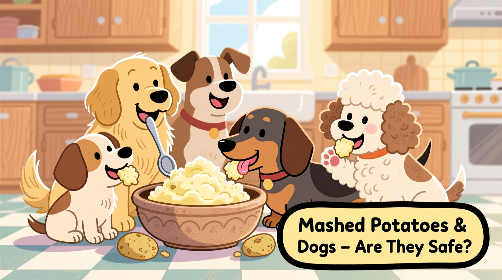 mashed potatoes and dogs are they safe