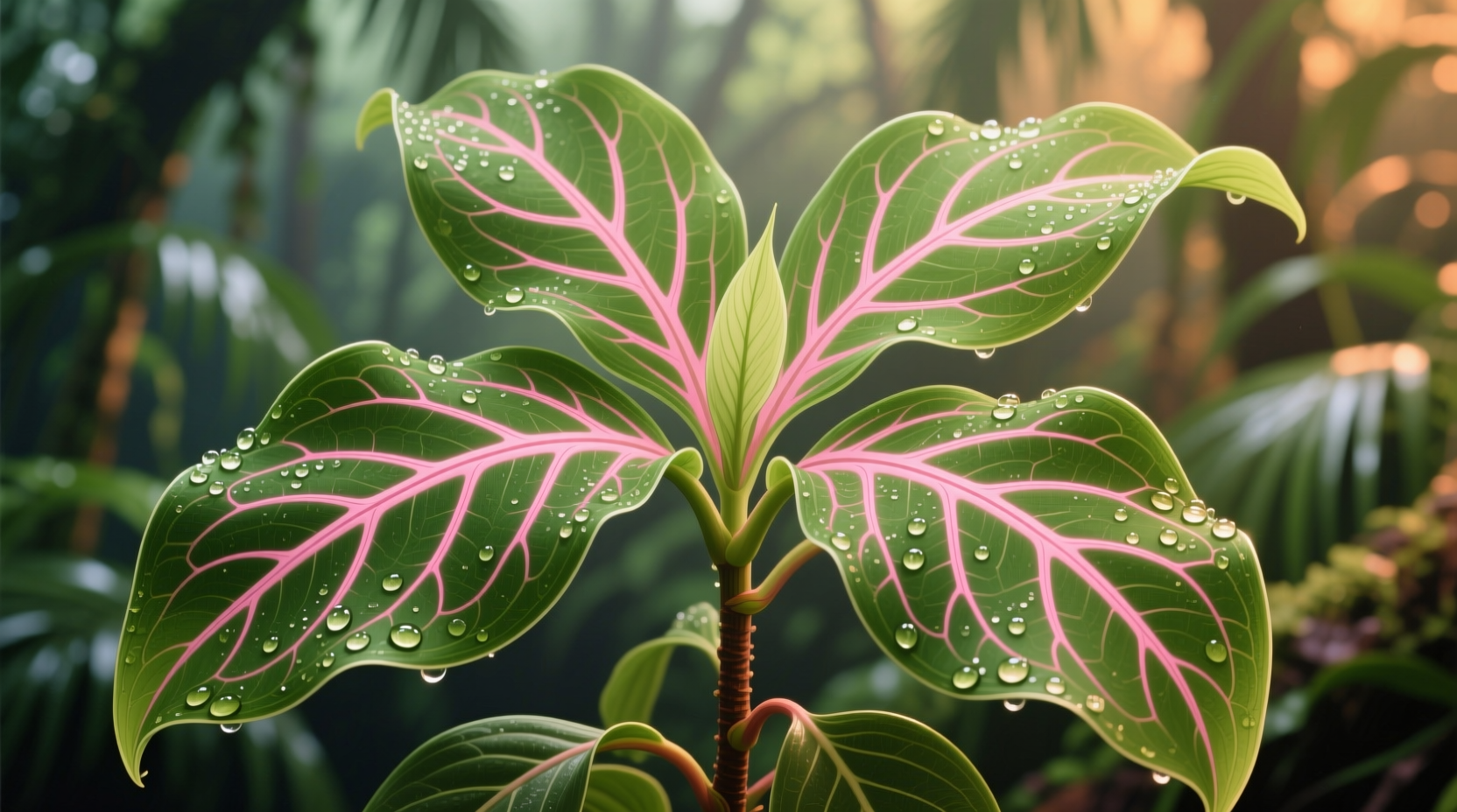 Plant with Green Leaves and Pink Veins: Calathea Ornata Care Guide
