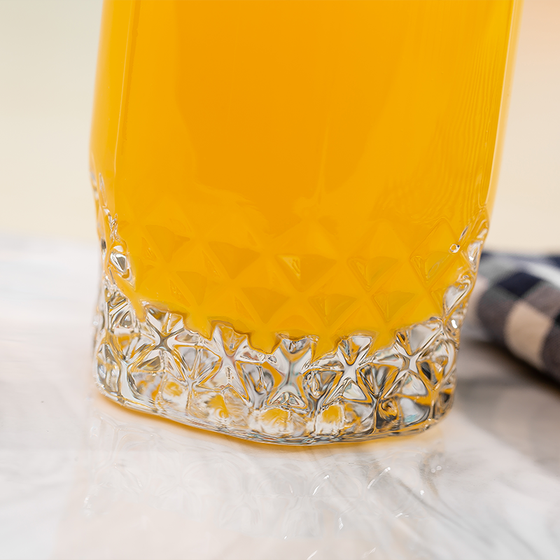 Custom Designs Wholesale 11.2oz 330ml Milk Juice Long Creative Glass Cup