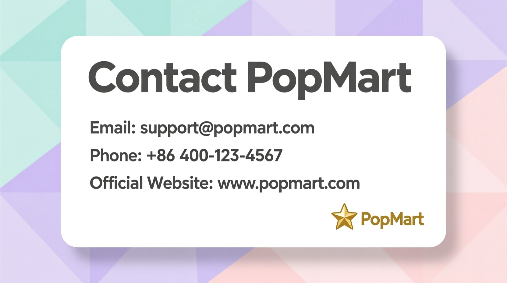 how to contact popmart