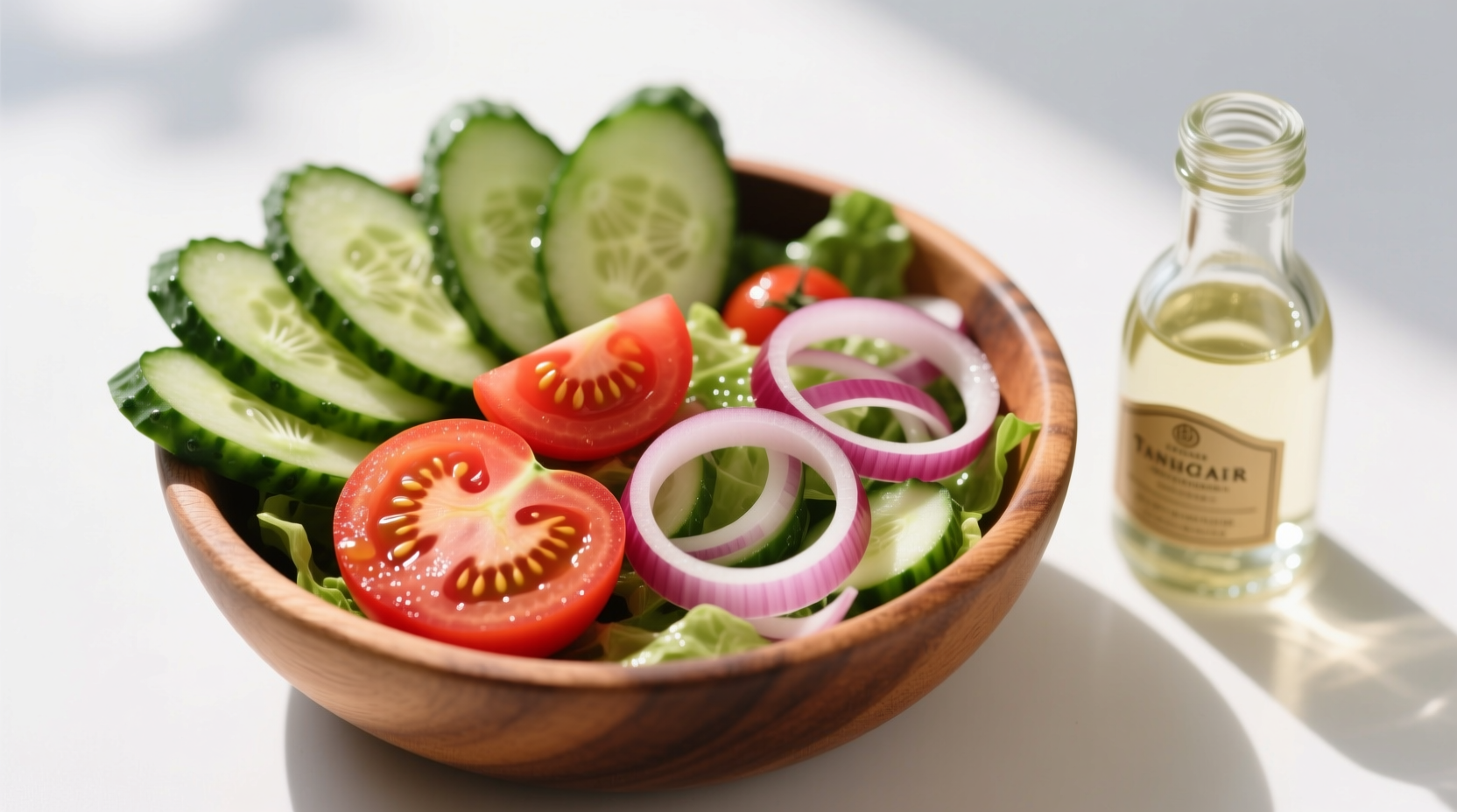 Perfect Cucumber Tomato Onion Salad with Vinegar Recipe