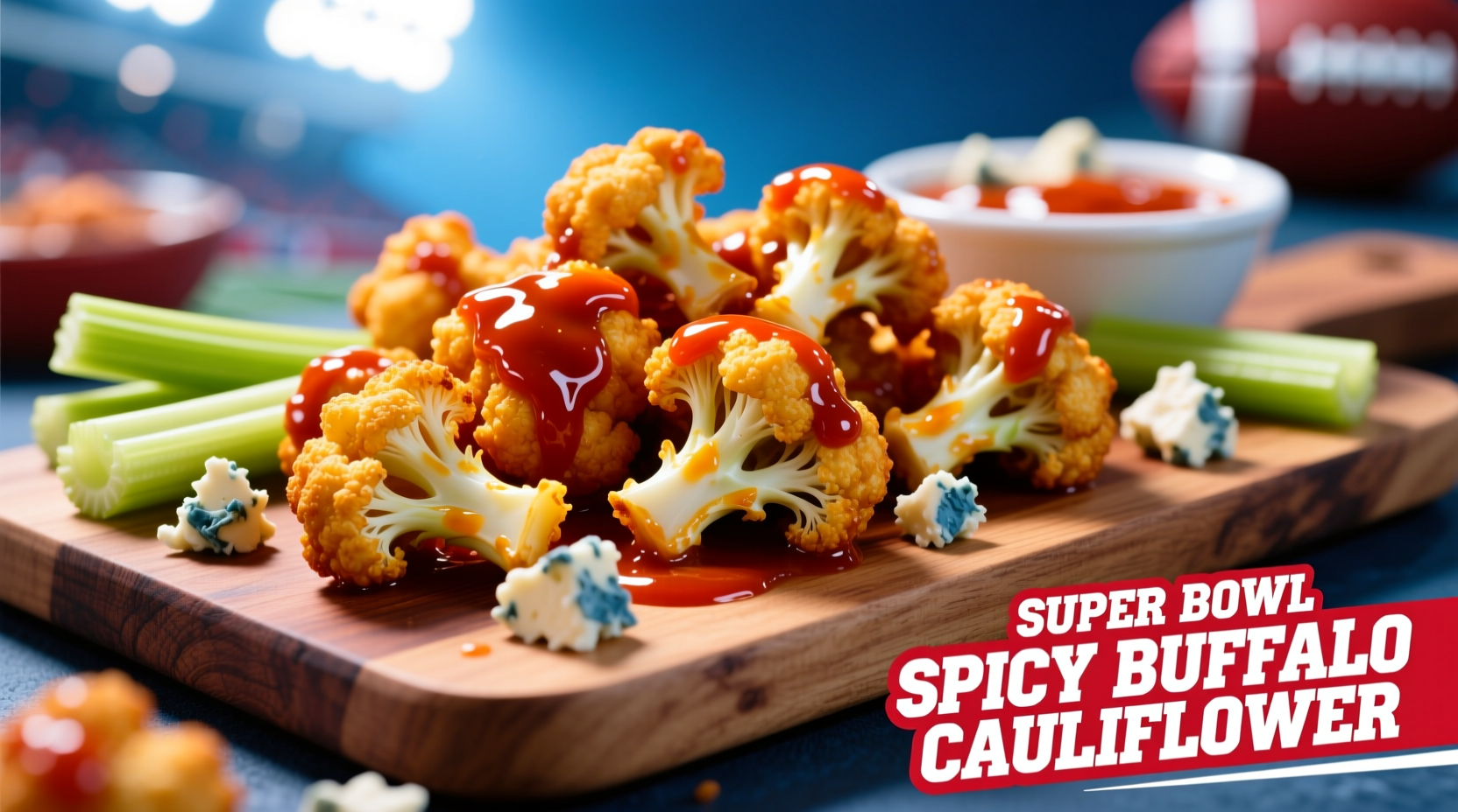 Perfect Buffalo Cauliflower for Super Bowl Parties