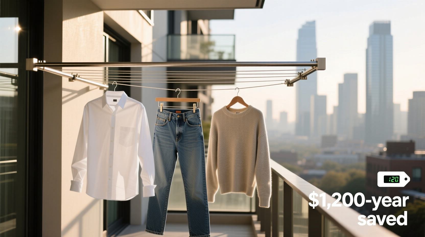heres how much money you save by installing a clothesli