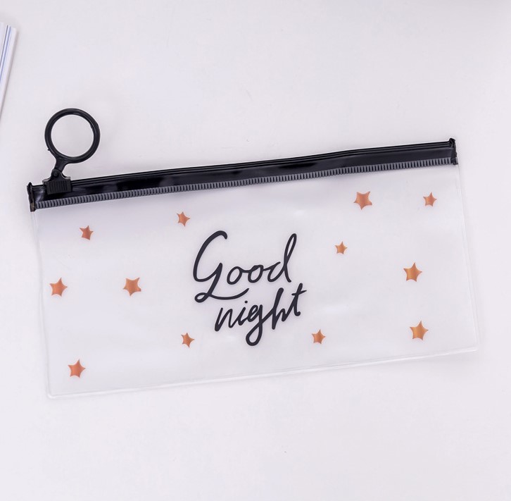Personalised Clear Transparent Pencil Pouch Case Stationery Plastic