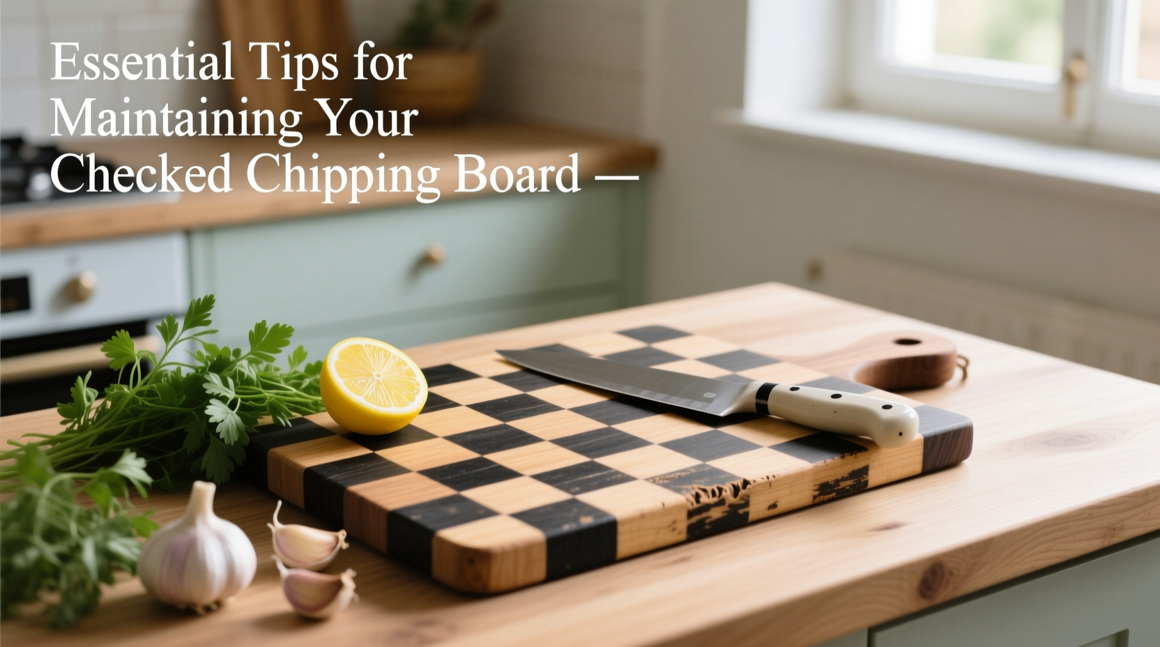 essential tips for maintaining and caring for your checkered pattern chopping board