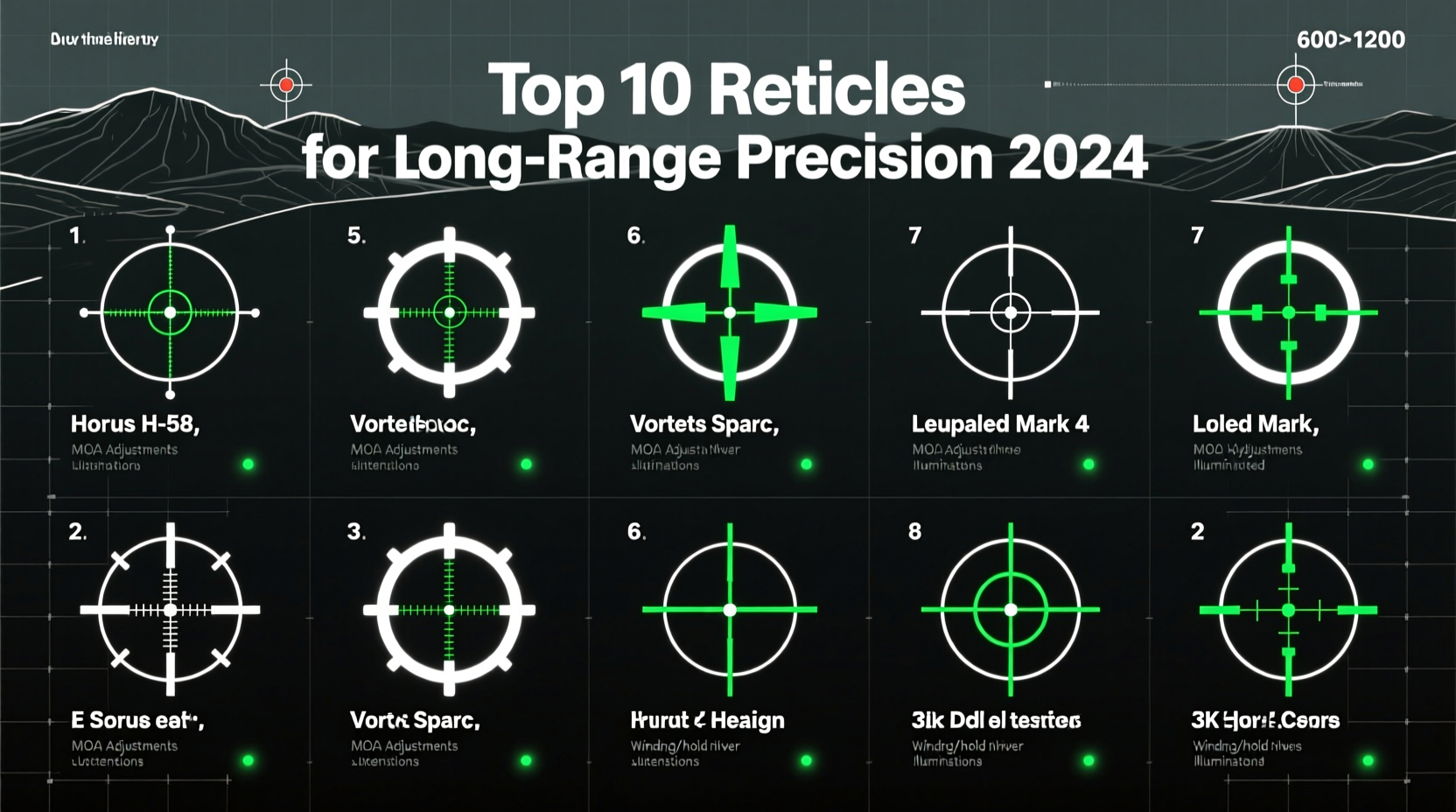 top 10 best reticle for long range target shooting in 2024