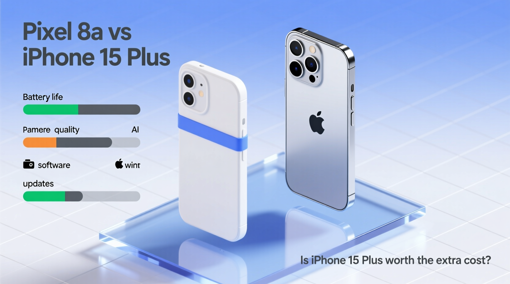 google pixel 8a vs iphone 15 plus is the iphone worth the extra