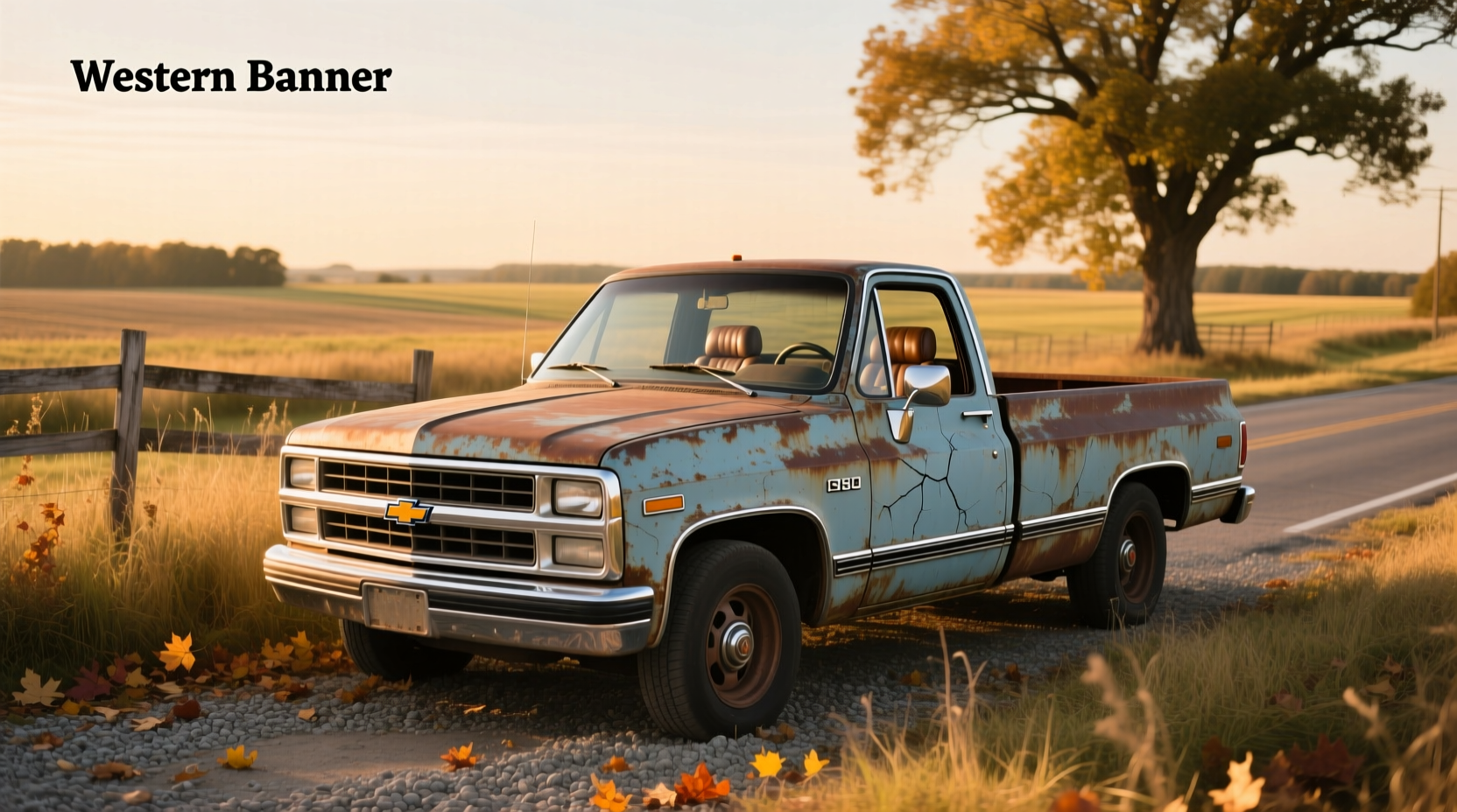 Chevrolet pickup truck 1980 side view showing square fenders and chrome grille