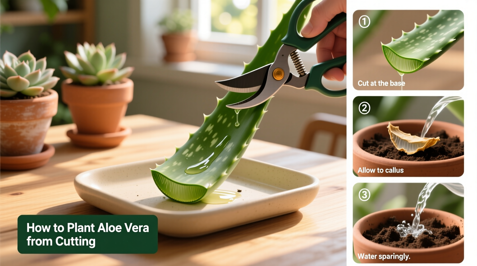 How to Plant Aloe Vera from Cutting