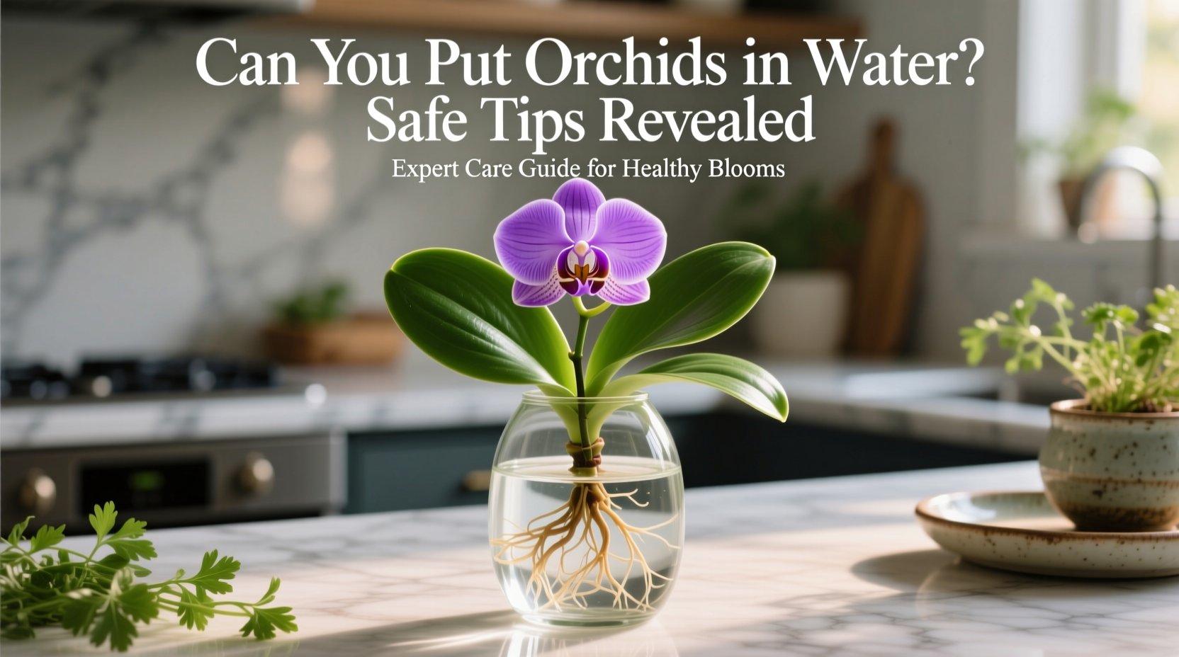 can you put orchids in water