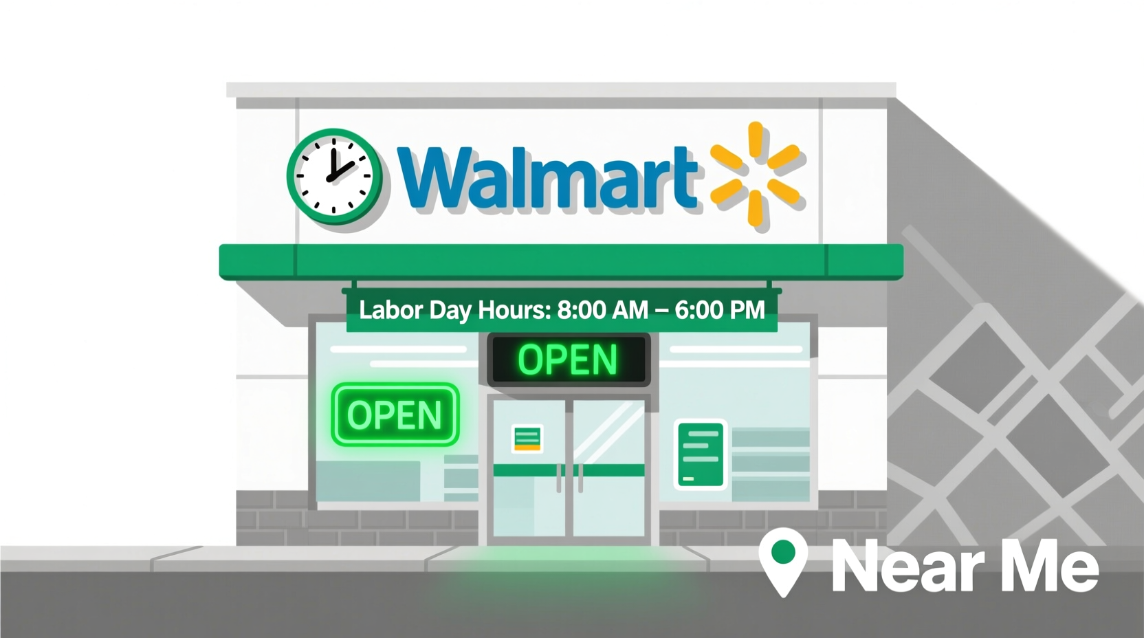 is walmart pharmacy open on labor day near me