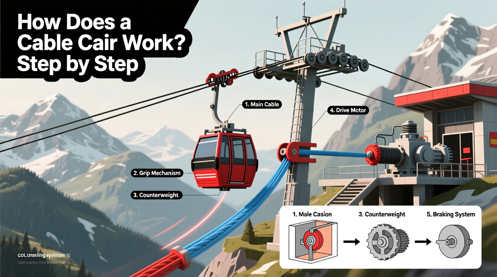 how does a cable car work