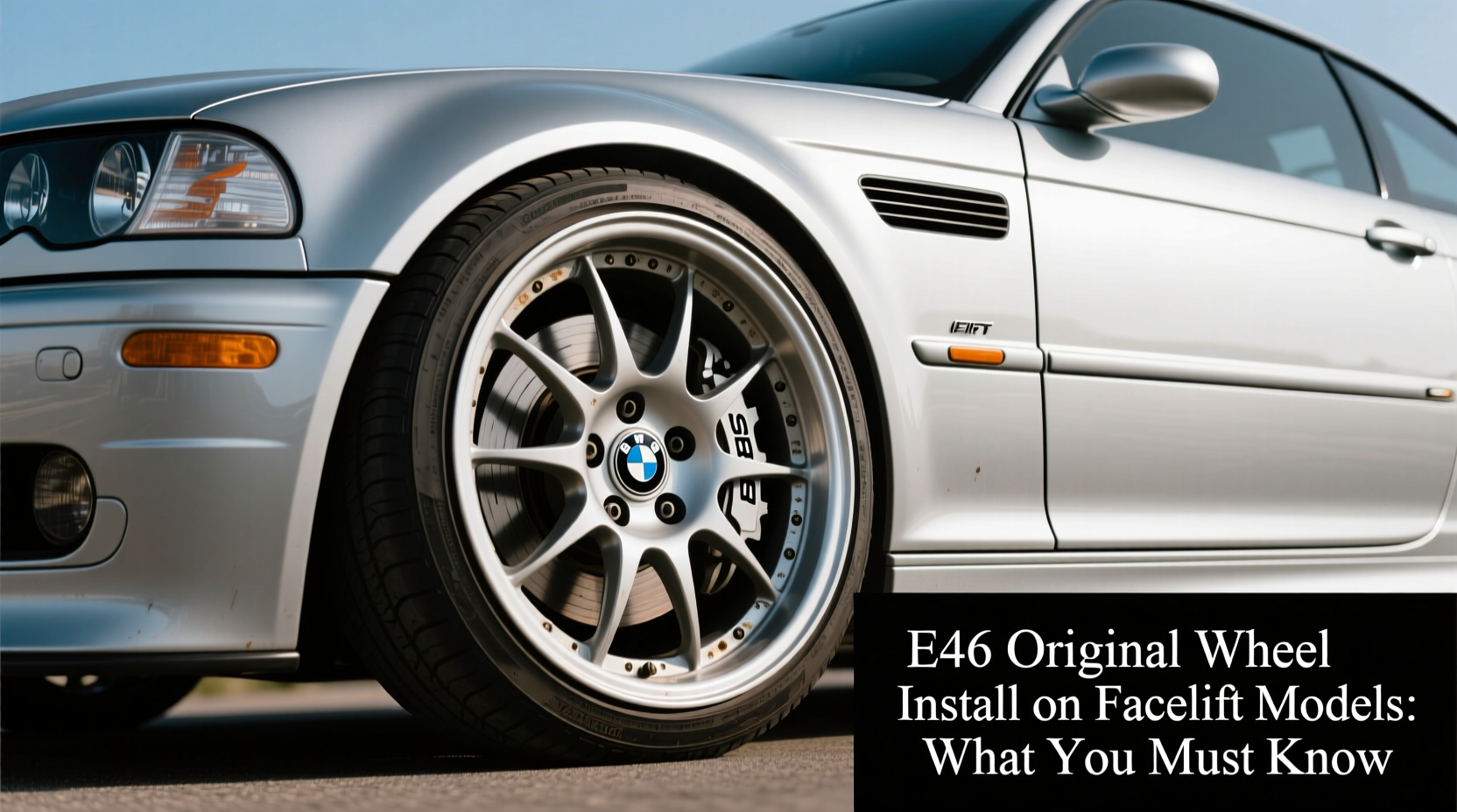 E46 Original Wheel Install on Facelift Models: What You Must Know