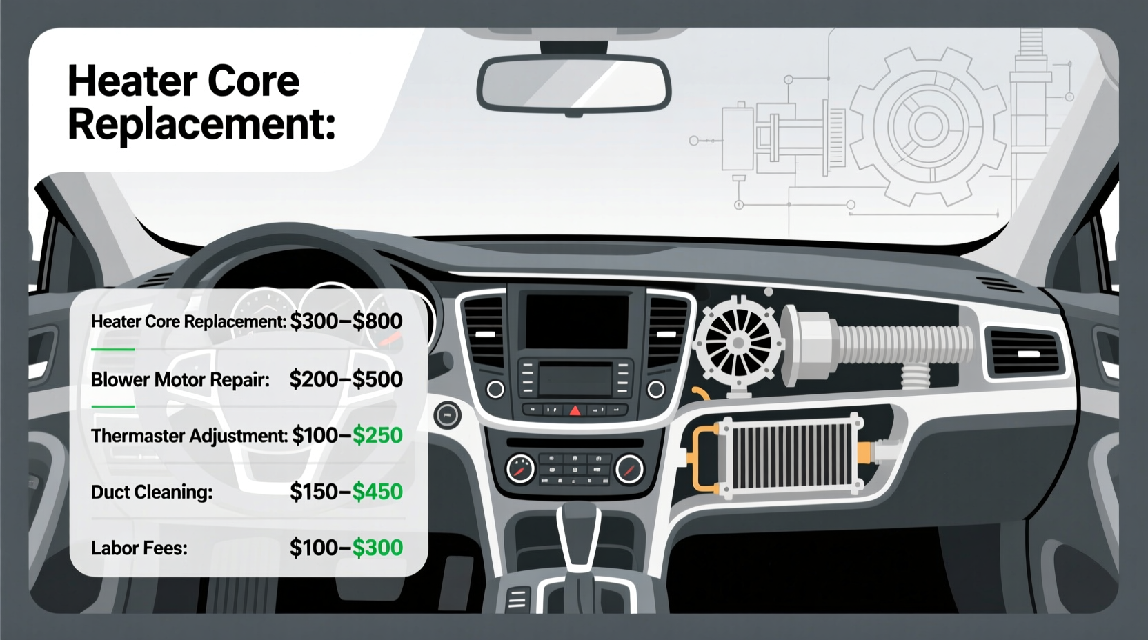 how much is it to fix a car heater