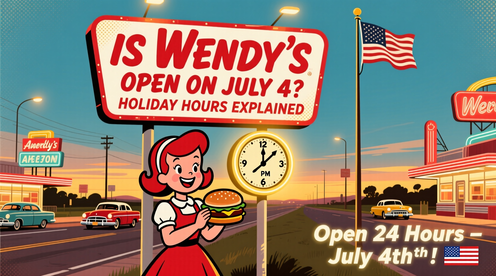 is wendys open on july 4