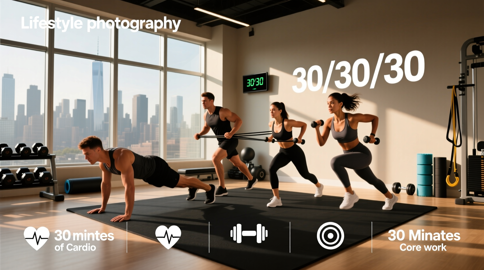 30/30/30 rule recomp workouts