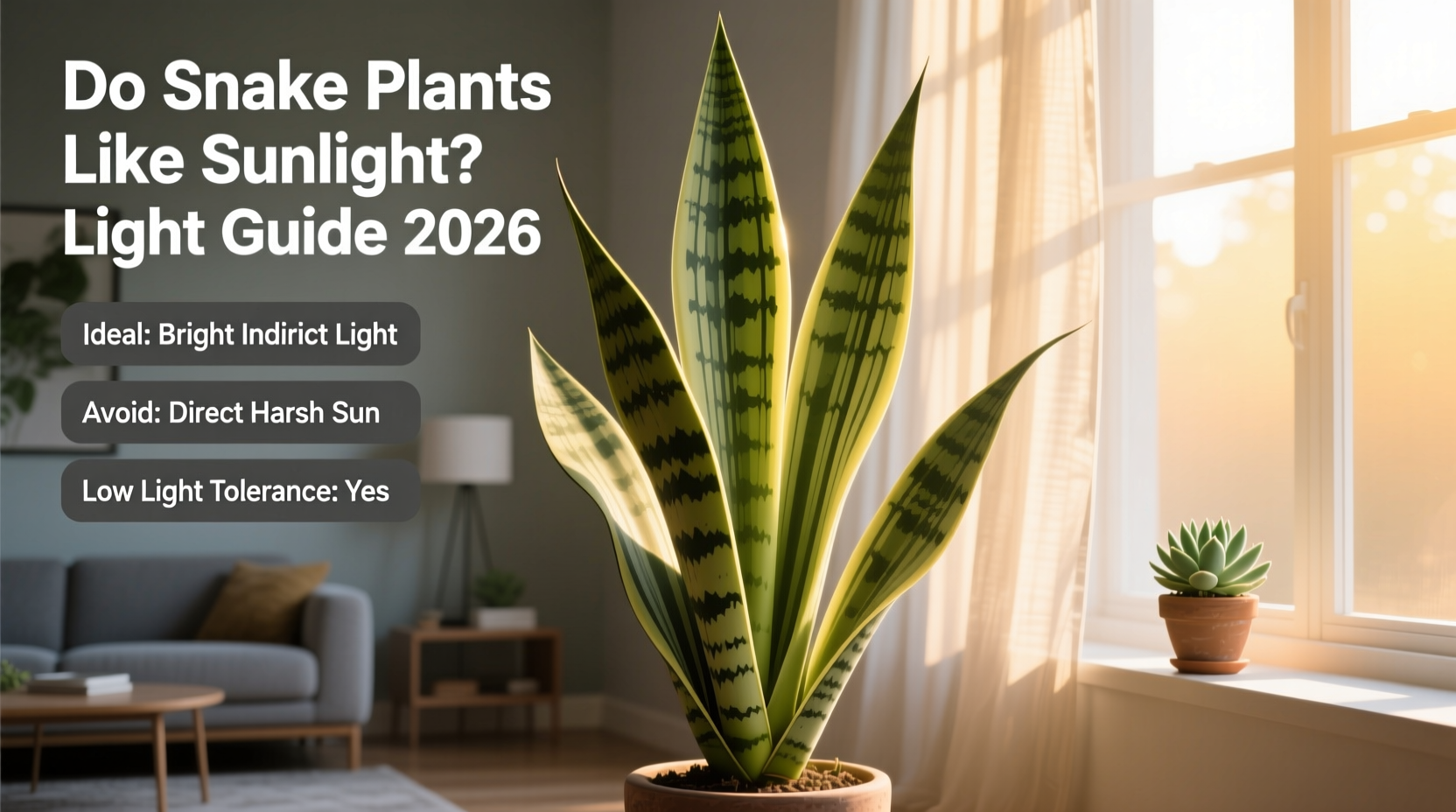 do snake plants like sunlight