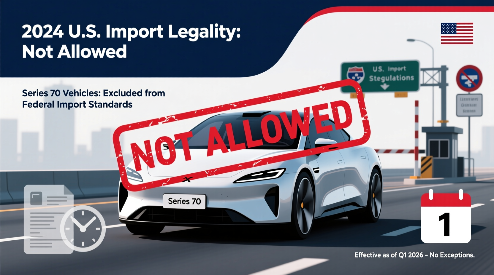 70 series us import legality 2026