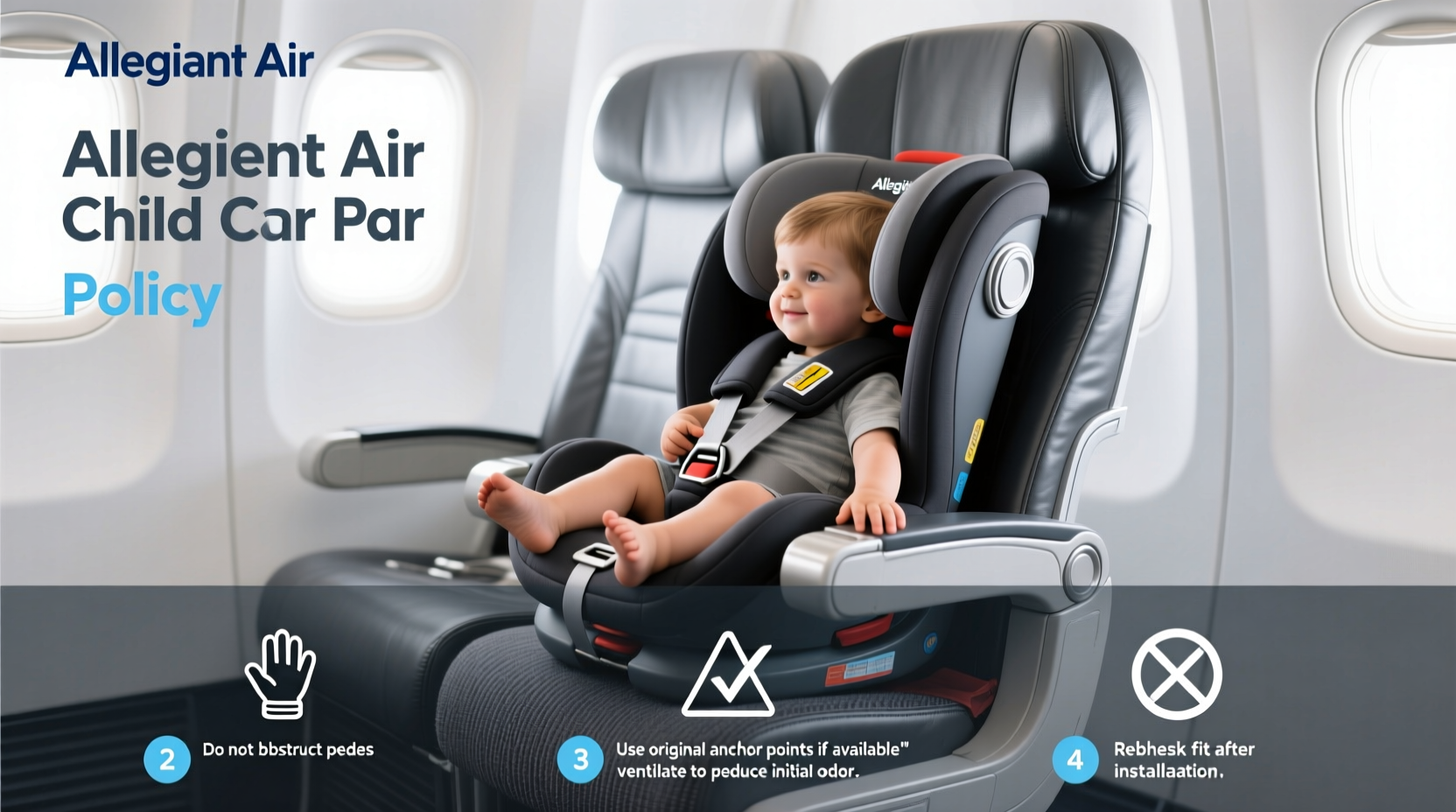 allegiant air child car seat policy