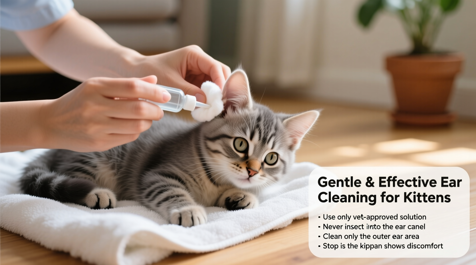 gentle and effective methods for how to clean a kittens ears safely at home
