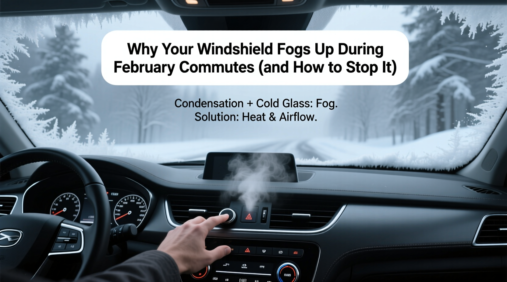 windshield fog february commute