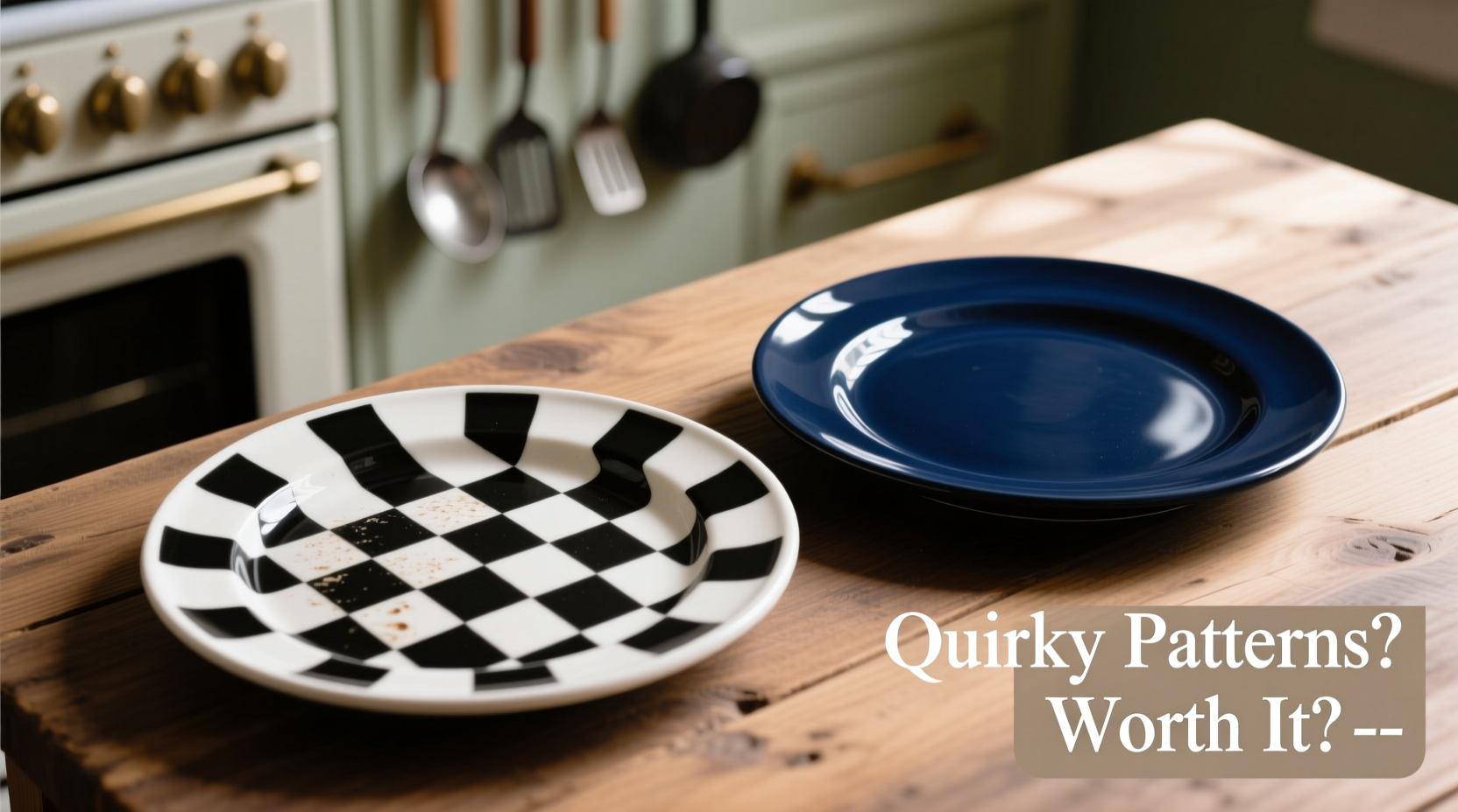 checkerboard vs solid plates are quirky patterns worth it or will i regret it later