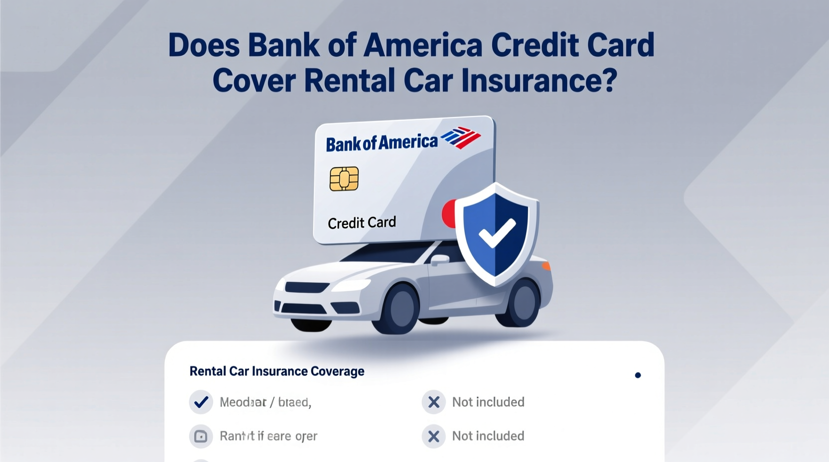 does bank of america credit card cover rental car insurance