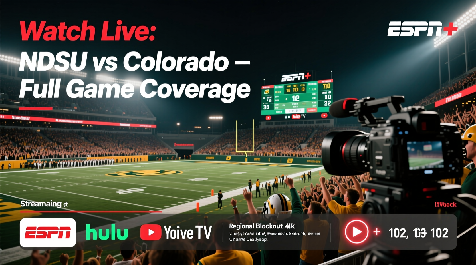 where to stream and watch ndsu vs colorado your complete viewing guide
