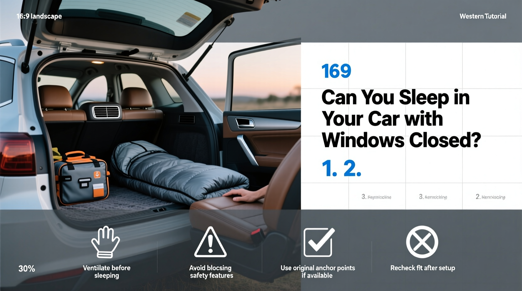 How to Choose Can You Sleep in Car with Windows Closed