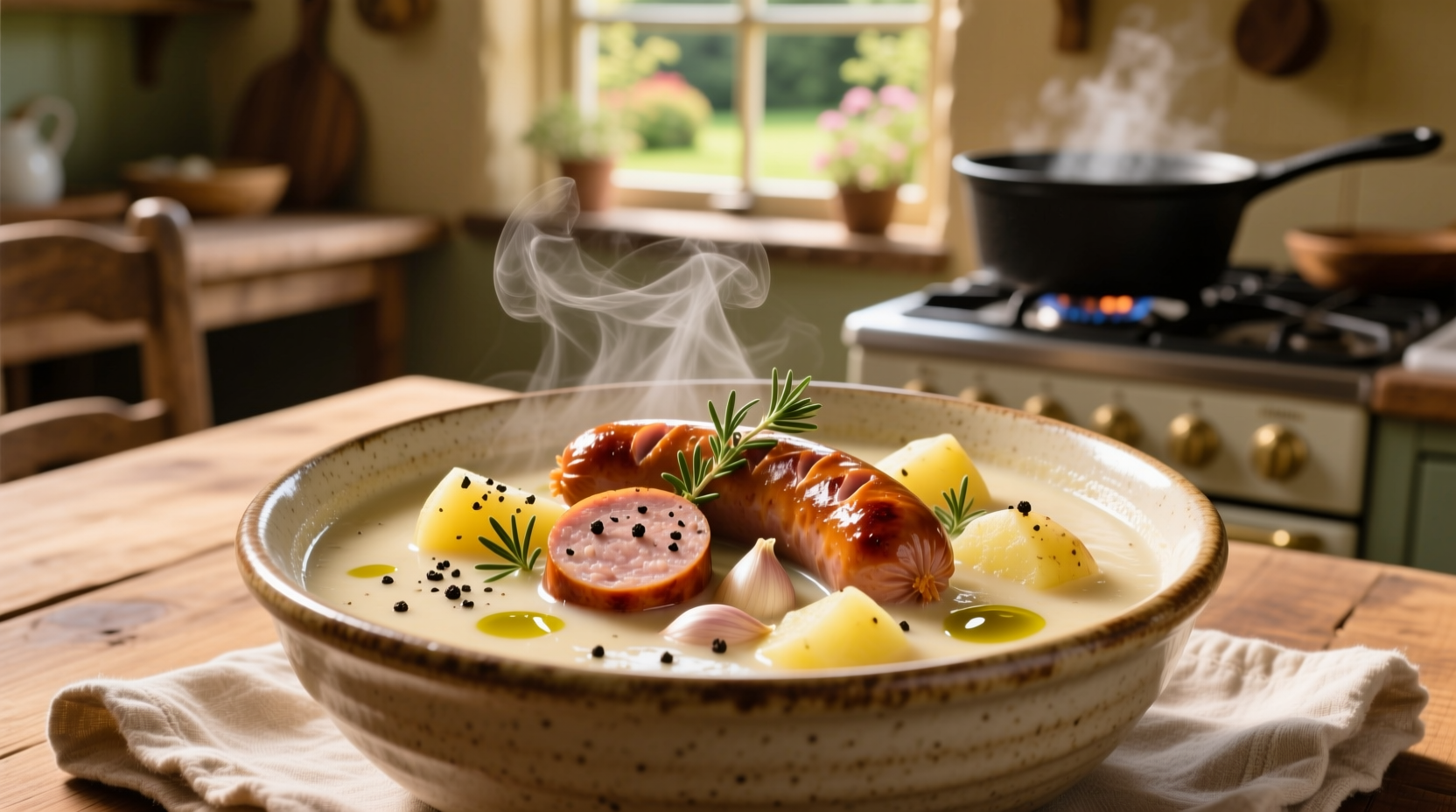 creamy sausage potato soup