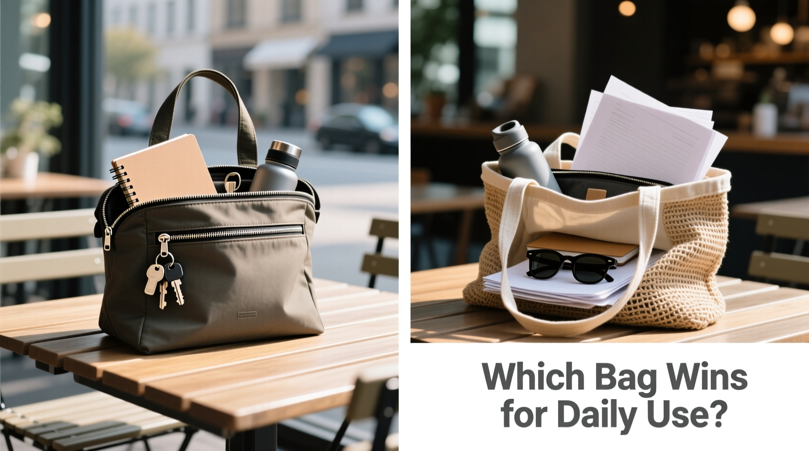 zippered tote vs open tote which bag is actually more practical for everyday use