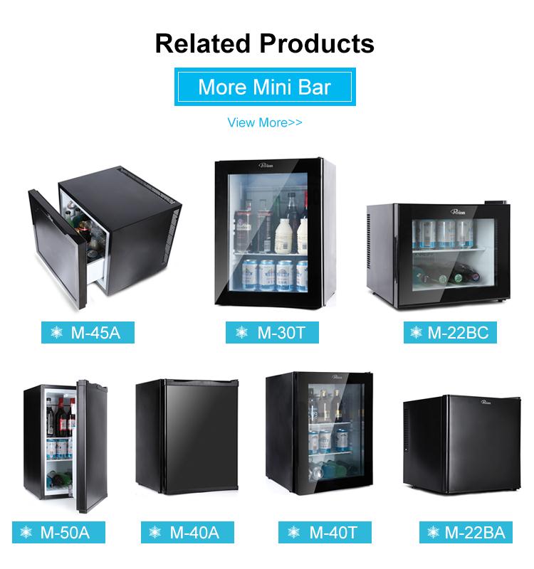Hotel minibar 40 L absorption office silent mini fridge single door refrigerator