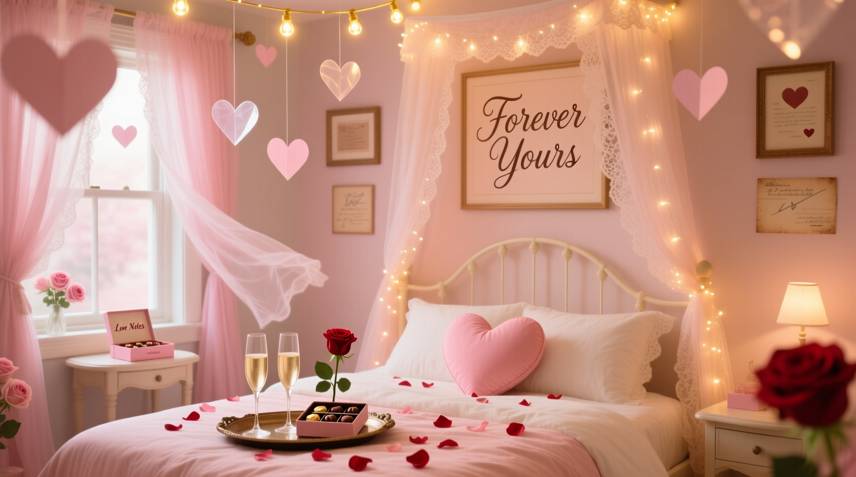 how to decorate a bedroom for valentines day