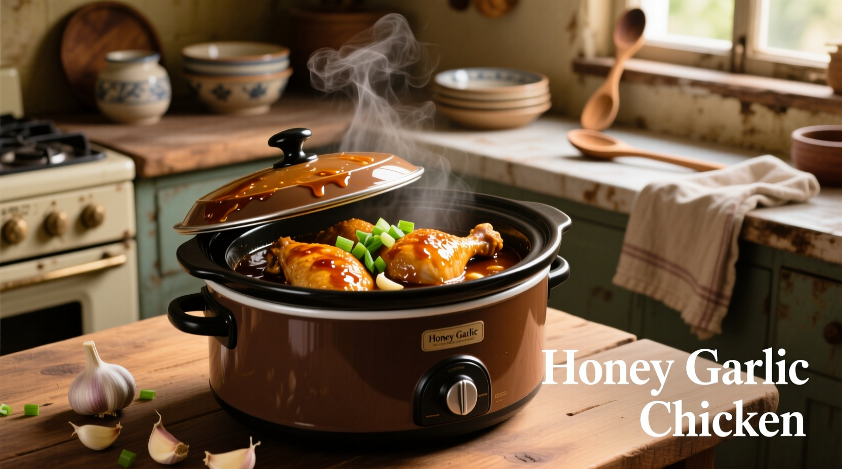 honey garlic chicken in the crock pot
