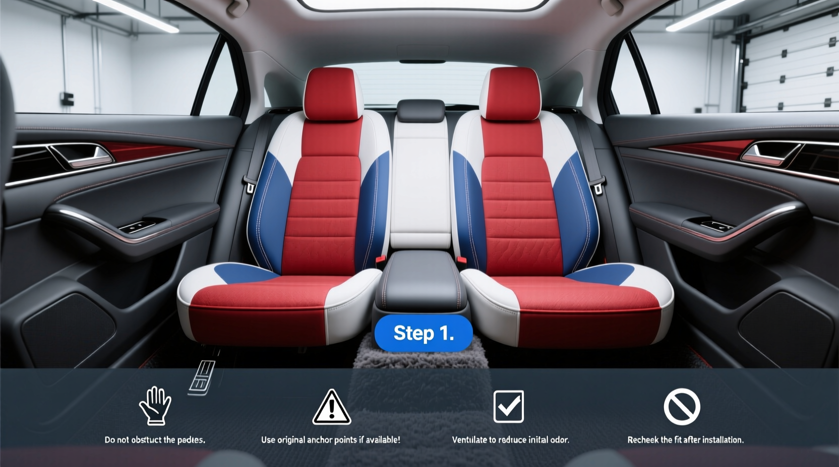 How to Choose Red White and Blue Car Seat Covers: Buying Guide