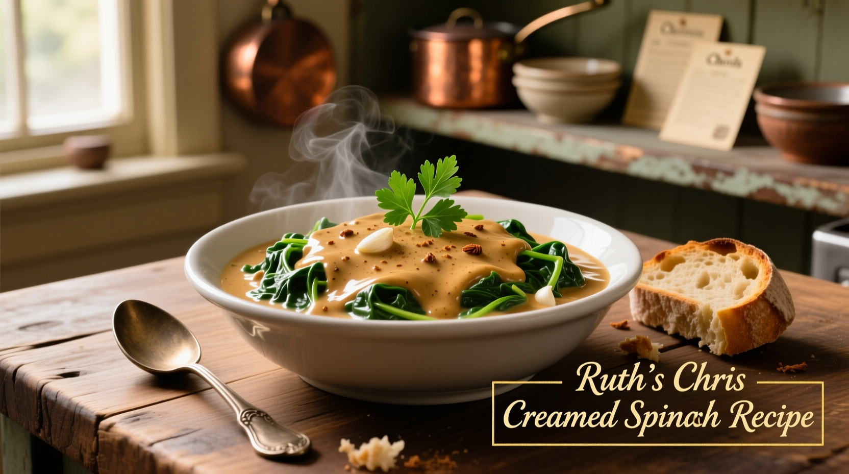 Authentic Ruth's Chris Creamed Spinach Recipe at Home
