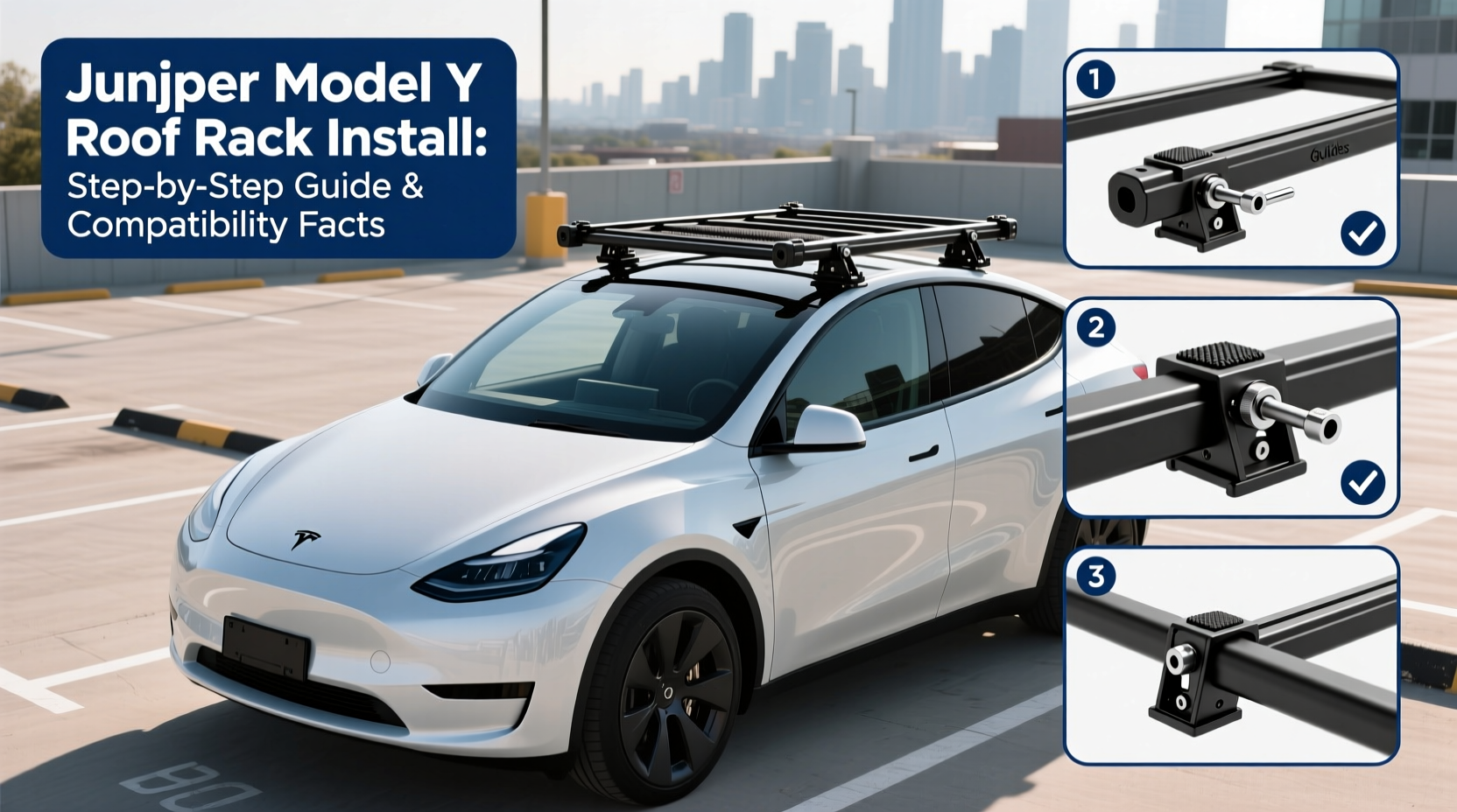 juniper model y roof rack install