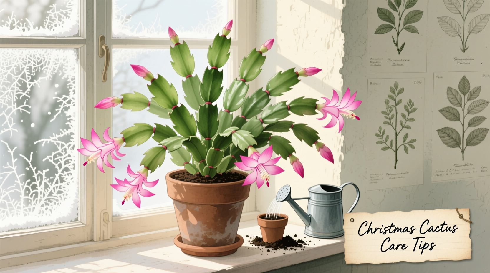 how to care for christmas cactus plants indoors