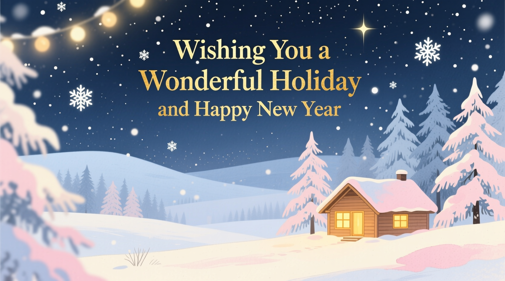 have a wonderful holiday and happy new year