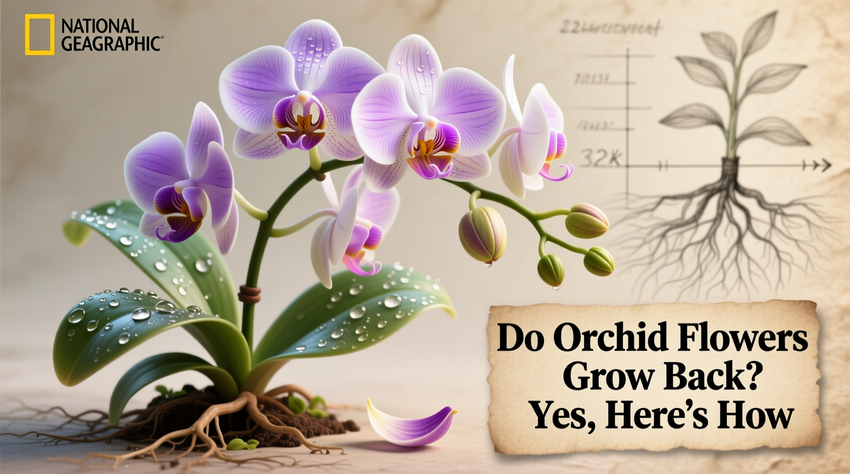 do the flowers on orchids grow back