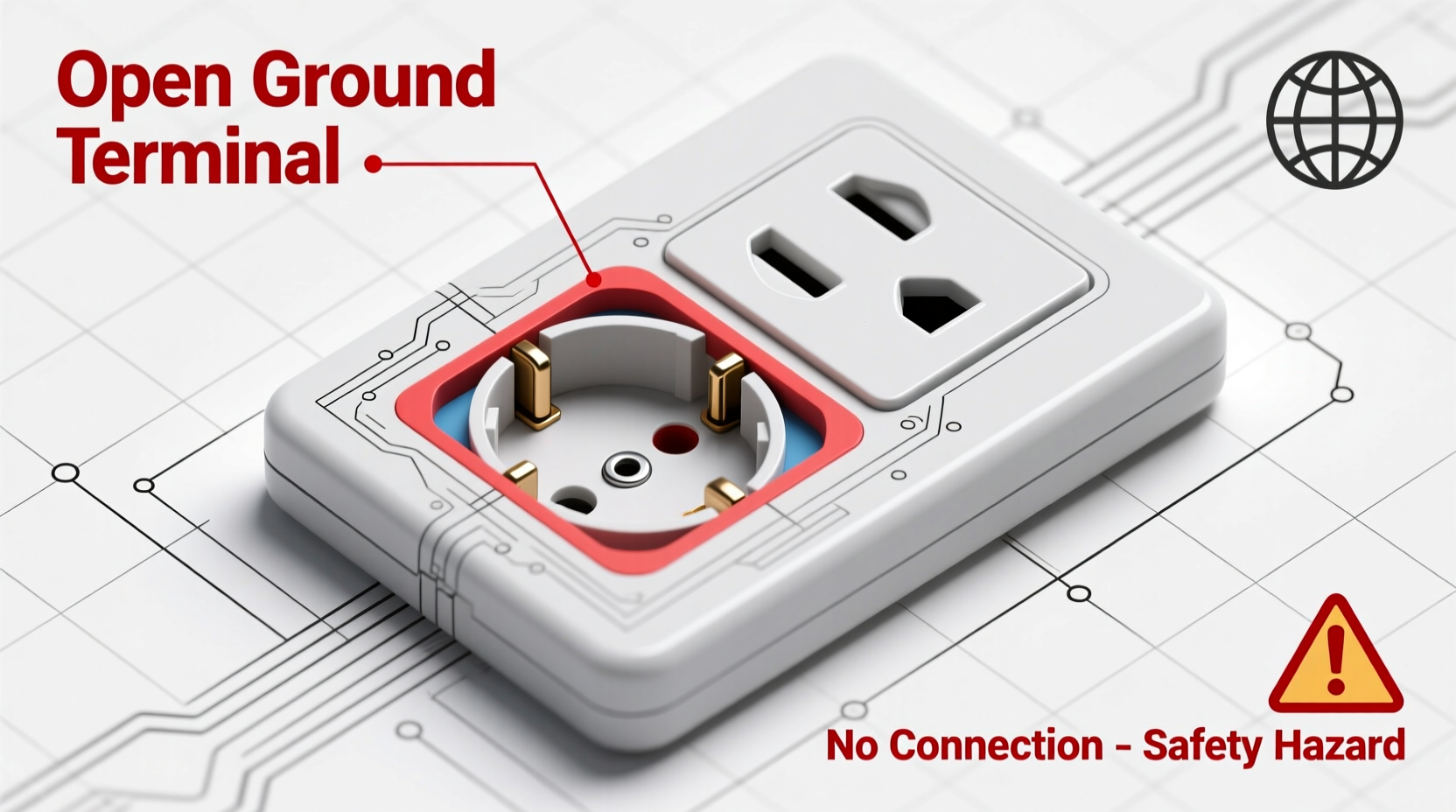 what is an open ground on an outlet