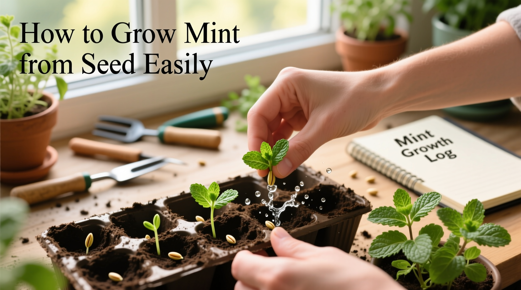 how to grow mint from seed