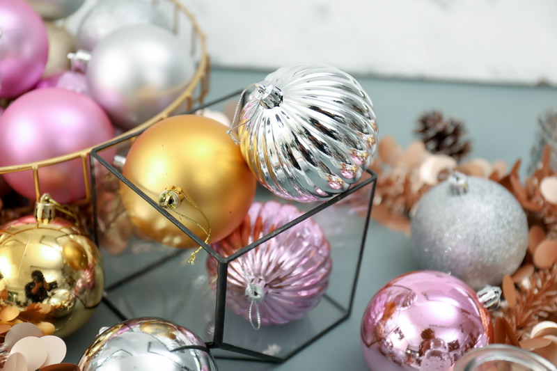 new colour Christmas plastic ball set for Xmas tree decoration Bola de navidad