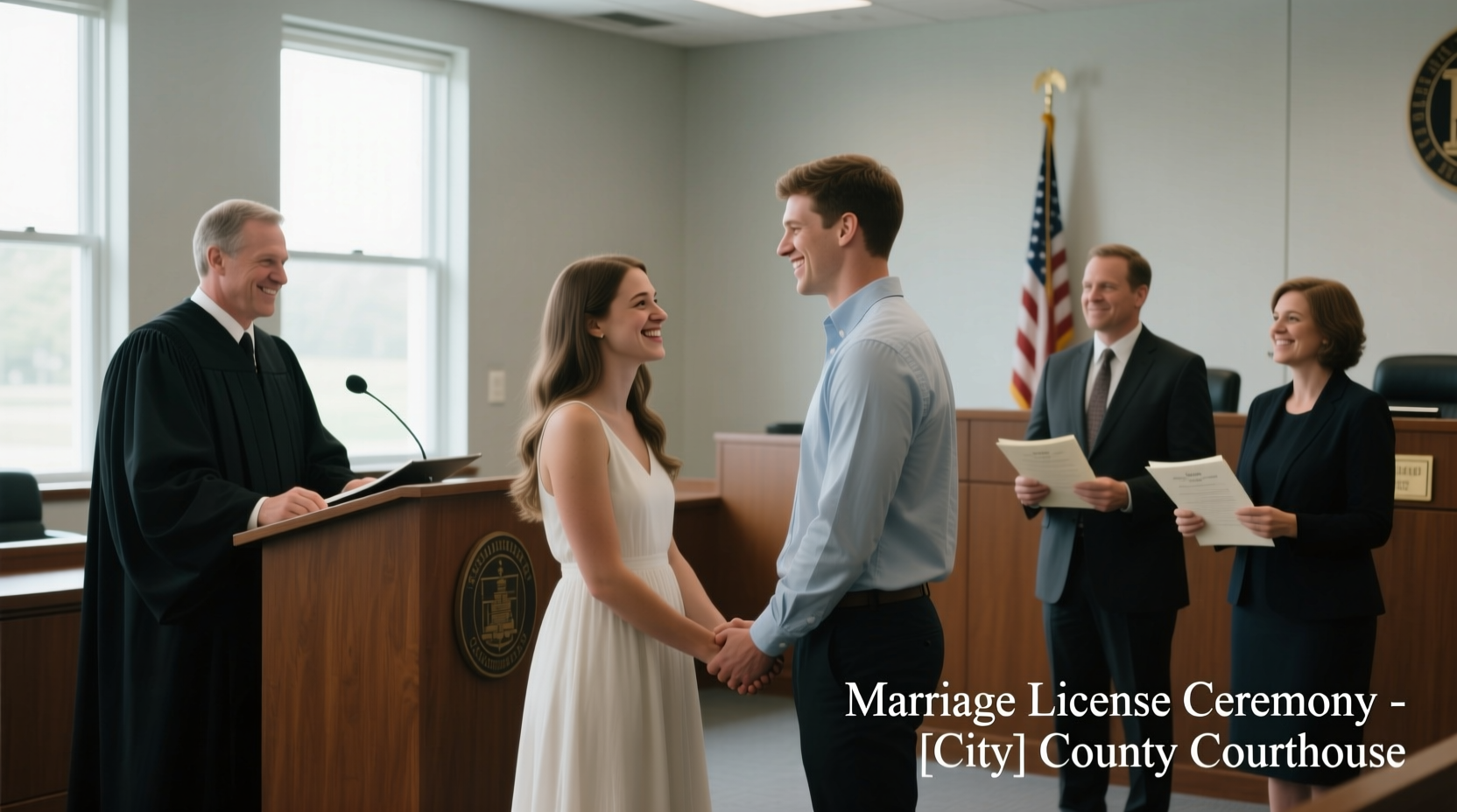 how does a courthouse wedding work