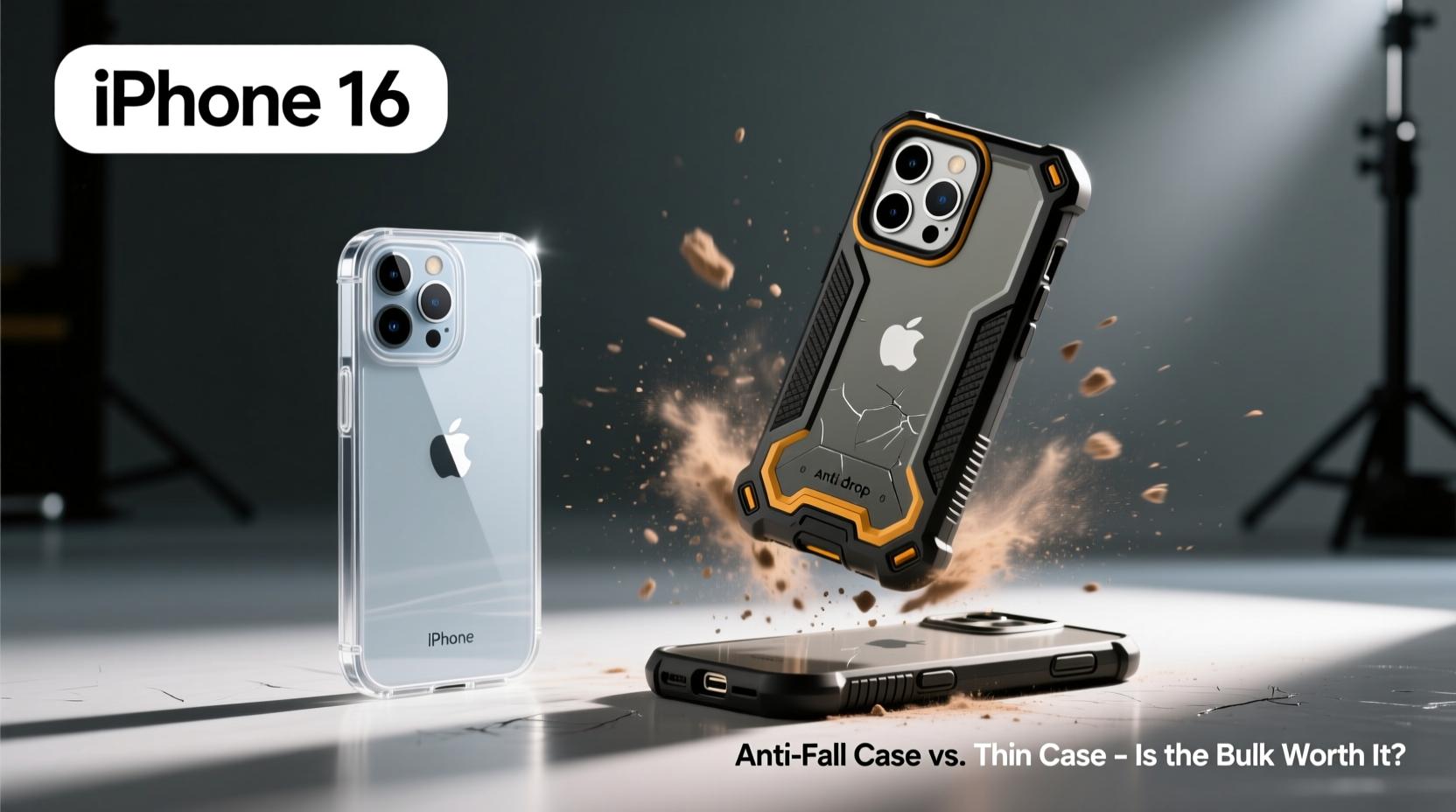 worried about dropping your new iphone 16 is an anti fall case worth the extra bulk compared to a thin case